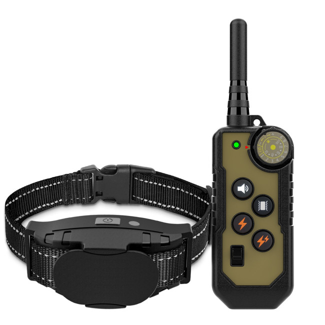 1000M Remote Dog Training Collar with BeepAdjustableTone Vibration Warning Shock LCD Screen Rechargeable Collar with Lock Button