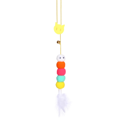 Hanging Cat Toy Bite Resistant Cat Teaser Wand Catnip Interactive Toy Feather Kitten Self-Play Pet Supplies