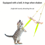 New Hanging Door Cat Teaser Wand Toy Retractable Felt Catnip Toy Interactive Hanging Cat Toy for Cats Kittens
