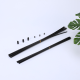PP Plastic Support Tube for Cat Teaser Wand Hard Hollow Black Pipe Stick Pet Toy Accessories