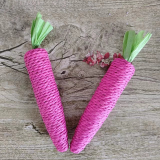 Cute Carrot Cat Teaser Wand Interactive Cat Toy Self-Playing Boredom Relief Bite Resistant Teething Grinding Pet Toy