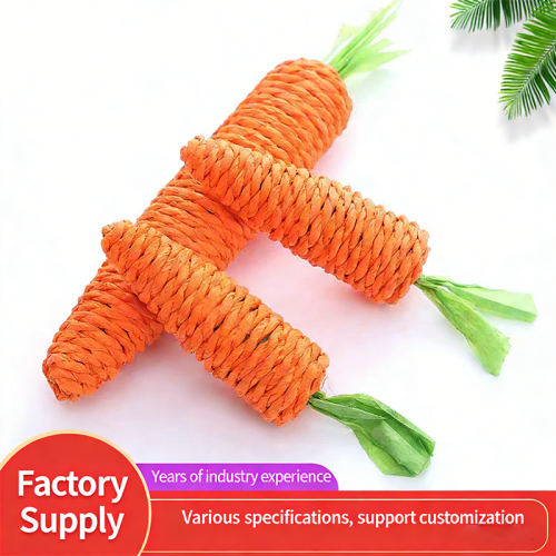 Cute Carrot Cat Teaser Wand Interactive Cat Toy Self-Playing Boredom Relief Bite Resistant Teething Grinding Pet Toy
