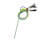 New Elastic Cat Teaser Wand Nylon Tube Feather Interactive Toy Self-Playing Boredom Relief Pet Cat Toy