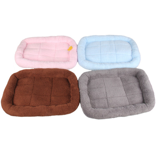 Soft Sherpa Fleece Pet Bed Mat Anti-Scratch Sofa & Car Pad for Cats Kittens Dogs Golden Retriever All Seasons Square Nest
