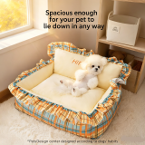 Four Seasons Pet Bed Soft Dog Sofa Bed Warm Mat for Autumn Winter Small Dogs Cats Teddy Pet Nest