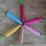Cute Carrot Cat Teaser Wand Interactive Cat Toy Self-Playing Boredom Relief Bite Resistant Teething Grinding Pet Toy