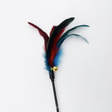 65cm 50cm Cat Teaser Wand with Bell Feather Interactive Pet Cat Teaser Toy Kitten Supplies