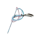 New Elastic Cat Teaser Wand Nylon Tube Feather Interactive Toy Self-Playing Boredom Relief Pet Cat Toy