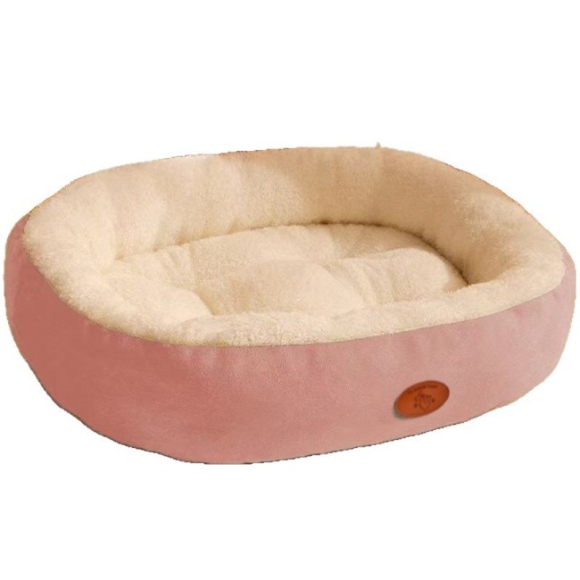 Oval Pet Bed Summer Cool Dog Bed Winter Warm Cat Bed Mat for Medium Large Dogs