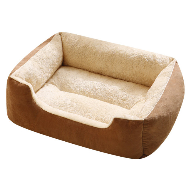 Thickened Plush Pet Bed Winter Warm Cat Dog Nest Washable Mat for Small Medium Large Dogs Four Seasons Universal