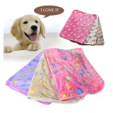 Warm Pet Blanket Soft Coral Fleece Pet Mat for Dogs Cats Soft Sleep Blanket Pet Supplies