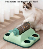Interactive Dog Puzzle Feeder, Rotating Treat Dispenser, IQ Training Slow Eating Toy