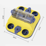 Interactive Dog Puzzle Feeder, Rotating Treat Dispenser, IQ Training Slow Eating Toy