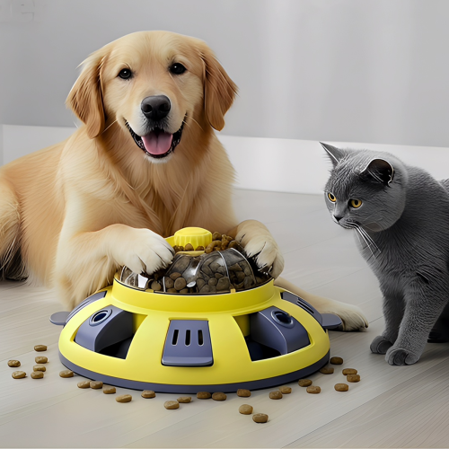 Interactive Dog Puzzle Feeder, Slow Feeding Treat Dispenser Toy, IQ Training Pet Food Dispenser Use for Indoor