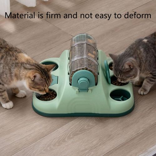Interactive Dog Puzzle Feeder, Rotating Treat Dispenser, IQ Training Slow Eating Toy