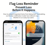 Bluetooth Anti-Loss Tracker, Works with Apple Find My, Lightweight Portable Item Locator for Keys Bags Luggage Pets