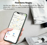 Bluetooth Anti-Loss Tracker, Works with Apple Find My, Lightweight Portable Item Locator for Keys Bags Luggage Pets