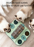 Interactive Dog Puzzle Feeder, Rotating Treat Dispenser, IQ Training Slow Eating Toy