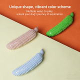 Cucumber Shape Dog Chew Toy Durable Teething Stick Bite Resistant Boredom Relief Pet Toy for Puppy Small Medium Dogs