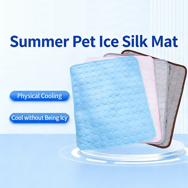 Summer Pet Ice Silk Cooling Mat Soft Sofa Bed Pad Breathable Cool Mat for Dogs Cats