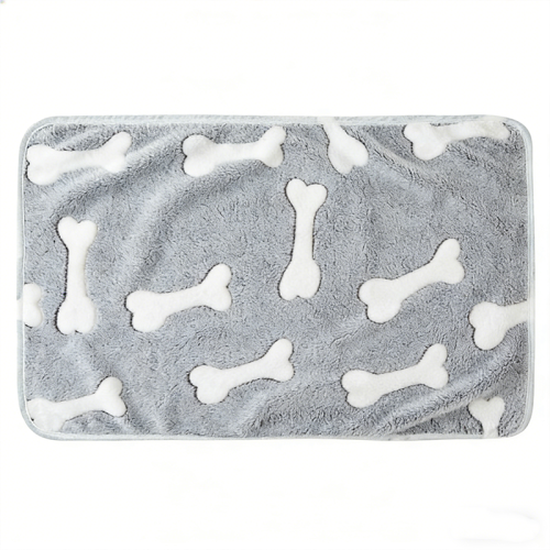 Soft Flannel Pet Blanket Warm Dog Cat Blanket Cozy Pet Bed Mat for Puppy Kitten Pet Supplies