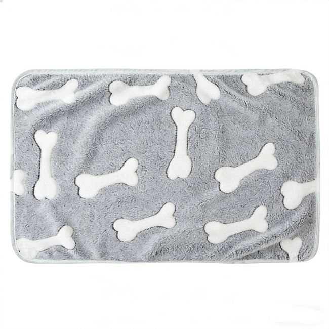 Soft Flannel Pet Blanket Warm Dog Cat Blanket Cozy Pet Bed Mat for Puppy Kitten Pet Supplies