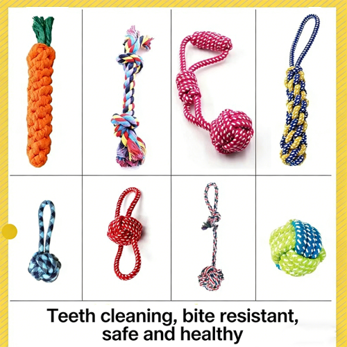 Indestructible Dog Toy Ball Bite Resistant Chew Toy Self-Playing Boredom Relief Teething Stick Pet Dog Toys