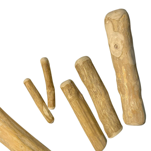 Natural Coffee Wood Dog Chew Stick Durable Teeth Cleaning Boredom Relief Anti-Destructive Chew Pet Toy
