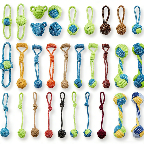 Indestructible Dog Toy Ball Bite Resistant Chew Toy Self-Playing Boredom Relief Teething Stick Pet Dog Toys