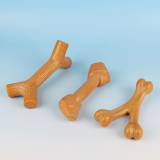 Dog Bone Chew Toy Antler Molar Stick Bite Resistant Teeth Cleaning Self-Playing Boredom Relief Pet Supplies