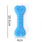 TPR Pet Dog Bone Chew Toy Eco-Friendly Rubber Bite Resistant Teeth Cleaning Molar Stick for Small Medium Dogs