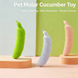 Cucumber Shape Dog Chew Toy Durable Teething Stick Bite Resistant Boredom Relief Pet Toy for Puppy Small Medium Dogs