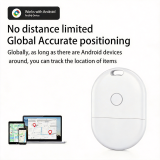 Android Smart Pet Tracking Device Bluetooth Global Position Locator Anti-loss Pet Collar Tag