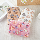 Soft Flannel Pet Blanket Warm Dog Cat Blanket Cozy Pet Bed Mat for Puppy Kitten Pet Supplies