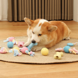 Durable TPR Dog Toy Bite Proof Molar Stick Toy Ball Teeth Cleaning Pet Supplies for Small Medium Large Dogs