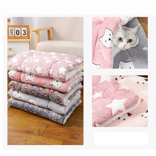 Thick Plush Pet Mat Winter Warm Dog Bed Pad Soft Cat Mattress for Dogs Cats Pet Supplies
