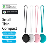 Dual-System Anti-Loss Tracker, Works with Apple Find My & Android, Global Location Tag for Keys Bags Pets
