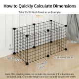 DIY Metal Mesh Panels Assembled Pet Cage Full Open Door Cat Cage Dog Fence for Small Dogs