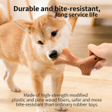 Wood Plastic Antler Dog Chew Toy Durable Molar Stick Bite Resistant Boredom Relief Pet Toys for Puppy Small Medium Large Dogs