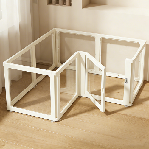 Full Transparent Acrylic Dog Fence Indoor Pet Playpen Small Dog House Balcony Safety Barrier Dog Cage