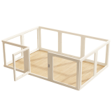 Full Transparent Acrylic Dog Fence Indoor Pet Playpen Small Dog House Balcony Safety Barrier Dog Cage