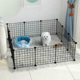 Indoor Pet Fence Dog Cat Rabbit Isolation Barrier Detachable Pet Playpen Cage for Small Dogs Cats