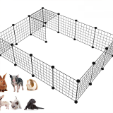 Indoor Pet Fence & Dog Cage Freely Combined Isolation Gate Dog House Barrier for Small Medium Dogs