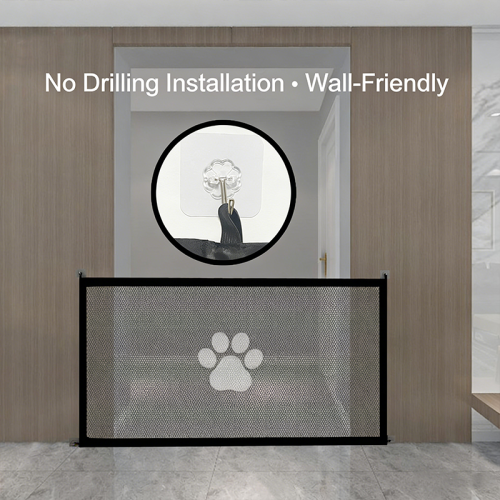 No Drilling Pet Isolation Fence Portable Foldable Dog Barrier Net Safety Protection Mesh