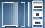 Extra Tall Anti-Cat Gate Pet Barrier Narrow Spacing No Drilling Dog Cat Fence for Indoor Balcony