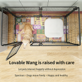 Indoor Dog Cage & Playpen Freely Combined Pet Fence for Small Medium Large Dogs Toilet Training Kennel