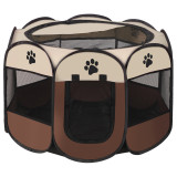Octagonal Pet Playpen Foldable Pet Tent Oxford Fabric Scratch Resistant Dog Cat Cage Whelping Nest