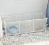 Indoor Pet Dog Fence with Toilet Area Freely Combined Dog Cat Cage Isolation Barrier for Small Medium Dogs