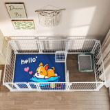 Indoor Dog Cage & Playpen, Freely Combined Pet Fence with Isolation Gate for Medium Large Dogs
