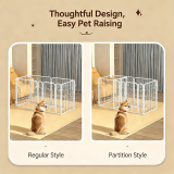 Indoor Anti-Escape Dog Fence Pet Cage Isolation & Toilet Training Pen for Small Medium Dogs